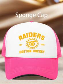 1pc Men's Hats Boston Hockey Printing Hats For Men,Adjustable Hat,Perfect For Parties Hiking Travel And Sun Protection-A Great Birthday Gift - Multicolor - View 8