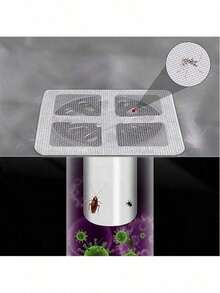 20Pcs Premium Bathroom Sink Drain Strainers, Effective Hair Catchers & Anti-Insect Sewer Filters, Fits Toilet, Bathroom Sink & Floor Drain, Easy Install, Fast Drainage - 10pcs-10 * 10cm - View 1