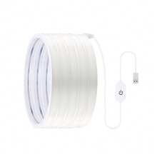 شريط إضاءة LED مرن مع شريط إضاءة COB مدمج، واجهة USB، مفتاح لمس قابل للتعتيم، مناسب لأنماط الديكور الداخلي، إضاءة المطبخ، إضاءة المرآة، الاستخدام في العطلات، هالوين، عيد الميلاد، إلخ. - متعدد الألوان - مشاهدة 6
