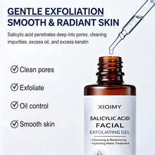 Xioimy 100ml, Salicylic Acid Exfoliating Gel Can Deeply Clean Skin Dirt, Make Skin More Perfect. Pore Care Can Create Smooth Skin, Effectively Moisturize, And Make Skin Brighter. It Is Suitable For Face, Neck, Arms, And Body - Quantity - View 5
