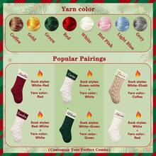 MerexSync Embroidered Christmas Stockings With Name, Personalized Christmas Stockings, Family Knitted Christmas Stockings, 2026 Customized Christmas Gift - Multicolor 2 - View 3