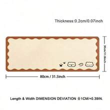 Cute Office Desk Pad, Oversized Leather Mouse Pad, Large Desktop Waterproof And Erasable Pad, Dirt Resistant And Washable Leather Mouse Pad - View 10