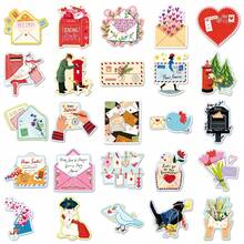 50pcs Cartoon Fairy Tale Letter Stickers Cool Room DIY Waterproof Decoration Suitable For Mobile Phone Computer Wall Skateboard Water Cup Window,Teens Durable Small Gift - Multicolor - View 4