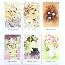 The Botan Tarot Peony Plant Tarot 78 Cards 10.3*6CM Full English Version Board Game - Multicolor - View 4