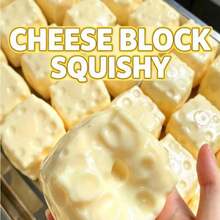 Tachimi 1pc Cheese Leisure‑Oriented Toy Pieces, Squishy Crunchy Sensorytoy, Broadly Picked For Toy‑Centered Pastime Activities, Fit For Hobby Showcase And Private Toy Collection Curation Shipped Randomly - Multicolor - View 2