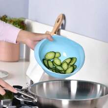 1 pieza Recipiente de plástico multifuncional para arroz, se puede usar como recipiente para arroz, cesta para verduras, colador para frutas - Adecuado para la preparación de comidas saludables y el uso eficiente de la cocina, herramienta de cocina práctica, artículos esenciales de cocina, artículos esenciales de cocina, camping - Talla única - Ver 11