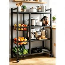 Storage Islands & Carts - Black - View 3