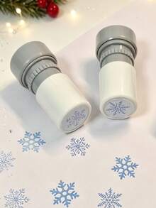 Christmas Snowflake Seal - Hand Account Seal, Scrap, Imprint, Scrapbook Seal, Creative Season Seal, Suitable For Handmade, Teacher Encouraged Seal, Suitable For Hand Account, Envelope, And Note Seals - A - View 3