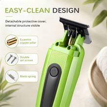 WEEME 1pc Professional Men's Wireless Electric Foil Shaver, USB-C Rechargeable, With Sideburn Trimmer, Portable Precision Grooming Tool, Suitable For Home And Travel - Multicolor - View 4