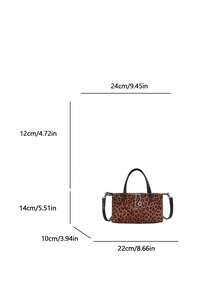 2026 Autumn/Winter Fashion New Personalized High-End Design Leopard Print Exquisite Portable Crossbody Women's Bag - Coffee - View 3
