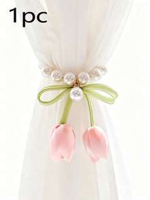 1pc/2pcs Pearl Flower Curtain Tie Backs, Suitable For Children's Room, Baby Supplies, Room Essentials And Nursery Decor - Multicolor - View 10