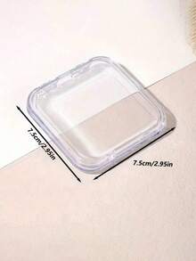 40pcs/1pc Creative Nail Art Storage Box, Transparent Acrylic Dustproof Packaging For Finished Nail Art Styles, Dedicated Nail Tip Organizer Display Box, Transparent Jewelry Storage Box, Small Card Storage Box - Transparent - View 5