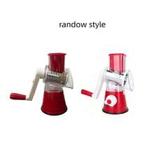 1pc 3-In-1 Multifunctional Convenient Manual Rotary Cheese & Vegetable Grater - Includes 3 Interchangeable Grating Rollers, Suitable For Cheese, Carrot, Cucumber, Zucchini, Garlic And Other Vegetables. Prep Tool, Modern Kitchen Gadget, Rotating Design, Strong Suction Cup, Durable Plastic, Random Style - Multicolor - View 12
