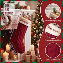 MerexSync Embroidered Christmas Stockings With Name, Personalized Christmas Stockings, Family Knitted Christmas Stockings, 2026 Customized Christmas Gift - Multicolor 2 - View 5