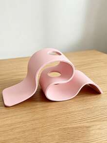 1pc Minimalist Curved 3D Printed Vase, Creative Ribbon Design, Dried Flower Holder, Nordic Style, Suitable For Home, Restaurant, Hotel, Party, Christmas, Halloween And Valentine's Day Gift - Multicolor - View 9