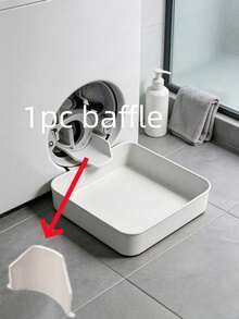 1 Set Universal Washing Machine Drip Tray With Guide Plate, Front-Loading Washing Machine Drain Outlet Anti-Overflow Collection Pan, Leak-Proof Collection Box, Suitable For Washing Machine Drainage Storage - A - View 13