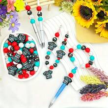 25/56PCS Multi-Size 2D Nurse Series Silicone Beads Set, Adult DIY Accessories, Suitable For DIY Beaded Pens, Earrings And More, Perfect As Holiday Birthday Gift Beads & Bead Assortments - 2D Nurse Series - View 3