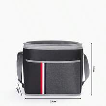 1 túi giữ nhiệt cách nhiệt, túi giữ lạnh bằng vải Oxford chống thấm nước có dây đeo vai điều chỉnh được, dung tích lớn chống rò rỉ, phù hợp cho bữa trưa, dã ngoại, du lịch - Nhiều màu - Xem 9