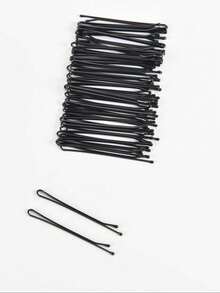 50/5pcs Mini Black Hair Clips, High Quality Hair Clips For Updo, Suitable For Girls And Women, All Hair Types, Heatless Curling, Hair Curler - Black - View 4