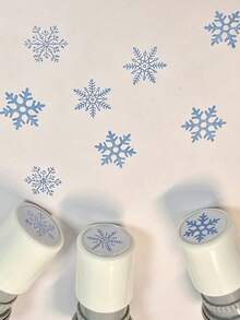 Christmas Snowflake Seal - Hand Account Seal, Scrap, Imprint, Scrapbook Seal, Creative Season Seal, Suitable For Handmade, Teacher Encouraged Seal, Suitable For Hand Account, Envelope, And Note Seals - A - View 4