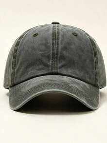 1/3pcs Women's Vintage Washed Neutral Color Baseball Cap, Adjustable Sports Hat, Casual Style, Durable, Buckle Design, Suitable For Daily Wear - Multicolor - View 4