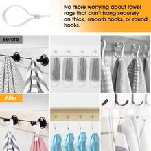 Seamless Towel Hanging Strap With Metal Buckle Hook, Portable Canvas Hanging Storage Bag, Suitable For Bathroom, Kitchen, Bedroom, No Electricity Required, Fixed Storage Solution, Shower Caddy Organizer - Multicolor - View 2