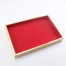 Premium Stackable Metal Frame Velvet Jewelry Display Tray, Multi-Compartment Design, Suitable For Rings, Necklaces, Bracelets, Home Decor, Retail Counter, Live Streaming Props, Gifts - Same Style, Multiple Colors and Sizes - View 13