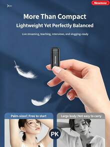 Newmine Wireless Lavalier Microphone | AI Intelligent Noise Reduction | Digital Display Charging Case | Short Video Live Streaming Interview Outdoor Recording Microphone - View 9
