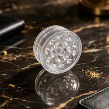 1PC, Multi-Color Optional Mini Plastic Grinder, Double-Layer Detachable Manual Crushing Tool, Portable Two-Layer Plastic Grinding Box, Magnetic Closure Transparent Shell Manual Crushing Tool, Multi-Color Optional - View 11