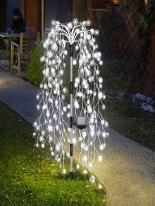 4pcs Solar Powered Ground Stake Firework Lights (200/160/100 LED), Christmas Garden Landscape Lights, Solar Fireworks Lights, 8 Lighting Modes, Suitable For Christmas, Garden, Home, Wedding, Lawn And Party Decoration - Solar Firecracker Lights - View 6
