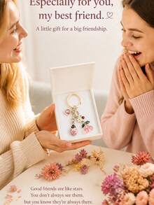 Enameled Alloy Ladybug Daisy Cherry Pendant, Cute Girly Backpack Charm, Ladybug Keychain With Small Daisy, Cherry, And Heart Rhinestone Combination - Multicolor - View 8