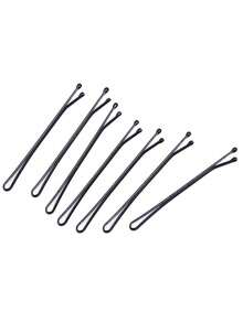 50/5pcs Mini Black Hair Clips, High Quality Hair Clips For Updo, Suitable For Girls And Women, All Hair Types, Heatless Curling, Hair Curler - Black - View 3