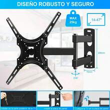 TV Mounts, Stands & Turntables - Black - View 9