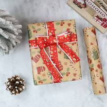 1 Roll Of Christmas Wrapping Paper, 17 Inches X 49 Feet, Winter Glove Pattern, Christmas Gift Box, Birthday Party Decoration Wrapping Paper Roll, Unisex Gift Paper, Christmas Gift Wrapping, Christmas Decorations, Packaging Boxes. - 17in X 49feet - View 3