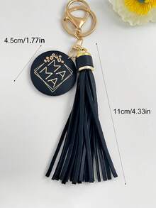 MAMA Wooden Keychain With PU Leather Tassel, Mother's Day Gift Bag Charm Car Key Ring For Mom Women - Multicolor - View 3