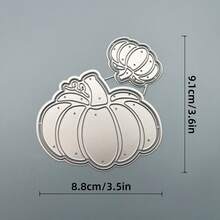 1 buah Cetakan Pemotong Logam Panen Musim Gugur Kreatif, Cocok untuk Templat Scrapbooking Thanksgiving, Dapat Digunakan untuk Membuat Kartu Ucapan, Embossing, dan Dekorasi Album Foto - kuning - View 8