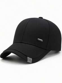 1 buah Topi Baseball Warna Polos, Unisex, Desain Jahitan, Topi Trucker, Topi Matahari Kasual Sederhana yang Modis, Cocok Sebagai Hadiah untuk Ayah/Ibu, Tersedia dalam 4 Warna: Khaki, Hitam, Abu-abu Tua, Biru Tua - MultiWarna - View 17
