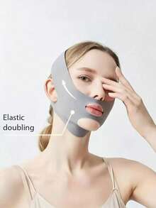 1pc Women's V-Shaped Lifting Mask, Breathable Sleep & Sports Mask, Suitable For Relaxing, Watching TV, Sun Protection - Full Face Sleep Mask, Back To School Essential, Teacher's Day Gift - One Size - View 8