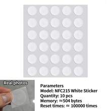 NFC Chip Sticker 215 Electronic Tag Music Wall Video Business Card Tap-To-Play Sticker Amiibo Creation - White Sticker - View 8