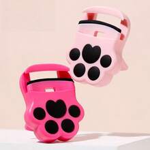 1pc Xixi Mini Cat Paw Eyelash Curler, Natural Curl, Compact & Portable, Easy For Beginners, Shaping, Student-Friendly, Affordable - Multicolor - View 2