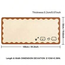 Cute Office Desk Pad, Oversized Leather Mouse Pad, Large Desktop Waterproof And Erasable Pad, Dirt Resistant And Washable Leather Mouse Pad - View 11