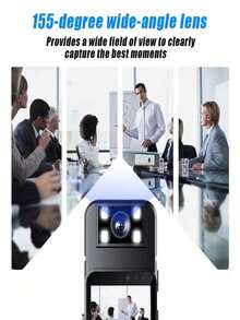 This 1080P HD Portable Camera Features A Color Screen, Audio And Video Recording, 180° Rotating Lens, Rechargeable Battery (Up To 6 Hours Runtime), Four Night Vision Lights, And A Magnetic And Clip-On Design On The Back, Perfect For Personal Use, Sports Video Recording And Meeting Work. - View 9