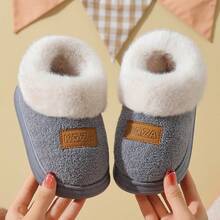 Children's Home Slippers Winter New Style Simple Casual Boys & Girls Daily Comfortable Student House Shoes - Grey - View 2