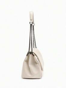 New Women's Large Capacity Fashion Chain Handbag Square Bag Versatile Oil Wax Soft Leather Commuter Bag Versatile Shoulder Underarm Bag - Multicolor - View 11