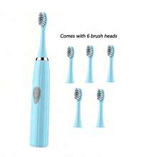 Electric Toothbrush Adult Automatic Couple Set For Men And Women Suitable For Home Or Travel Use Random Brush Head Color Battery Powered - Multicolor - View 15
