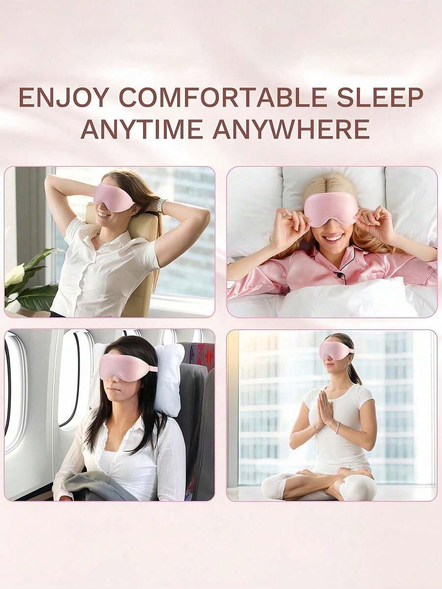 1pc Super Soft 3D Blackout Sleep Eye Mask, Relieves Insomnia, Unisex, Student Nap Travel Eye Mask, Suitable For Long Flights, Deep Sleep, Business Trips, Yacht Cruises, Essential Rest Accessory For Back To School