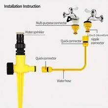 360 Degree Rotating Automatic Sprinkler - Dual-Use Adjustable, Suitable For Lawn, Farmland And Greenhouse Irrigation - Greenhouse Sprinkler | Dual Nozzle | Wide Application, Lawn Sprinkler, Garden Supplies, Gardening, Outdoor Garden Decor, Home, Autumn Home Decor, Wedding Decor, Flower Pot Care Tools, Wedding Supplies, Halloween Party Supplies, Plant Accessories Tools, Halloween Party Decor, Halloween Party, Home Decor And Accessories, Gardening Supplies, Halloween Decor, Halloween Decorations, Halloween Home Decor, - Multiple Styles - View 5