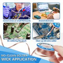 Solder Wick And Solder Pump Set, Braided Solder Wick For Desoldering, Repair Tools, High-Efficiency Solder Wick For BGA Repair, Battery-Free Solder Sucker, Soldering Supplies, Soldering Accessories, Solder Sucker - Multicolor - View 5