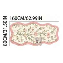 1pc Pink Floral Branch Shaped Rug, Cream Style, Decorative Rug, Bedroom Decor, Small Rug, Rug, Home Decor, Living Room Rug, Living Room Small Rug, Bedroom Rug, Living Room Home Decor, Outdoor Rug, Washable Rug - Multicolor 10 - View 12