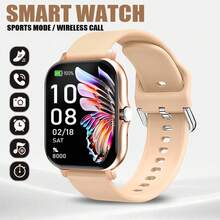 NcmRyu Smartwatch Unisex, Tali Silikon Nyaman, Mendukung Panggilan Telepon, Notifikasi Pesan, Kontrol Musik, Alarm, Baterai 180mAh, Kompatibel dengan Sistem Android dan iOS, Gaya Sporty, Cocok untuk Pesta Piala Dunia - View 13